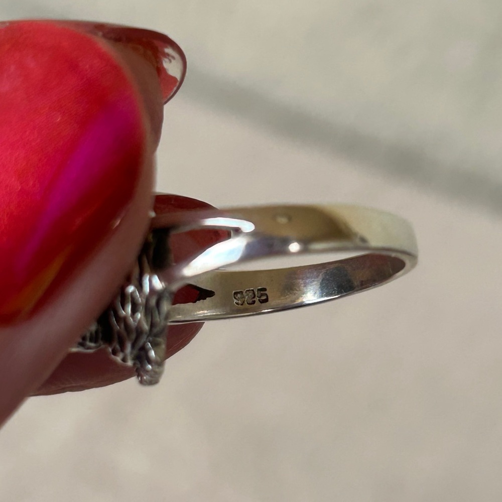 925 Sterling Silver Hand-Crafted Rabbit Ring - Picture 10 of 11